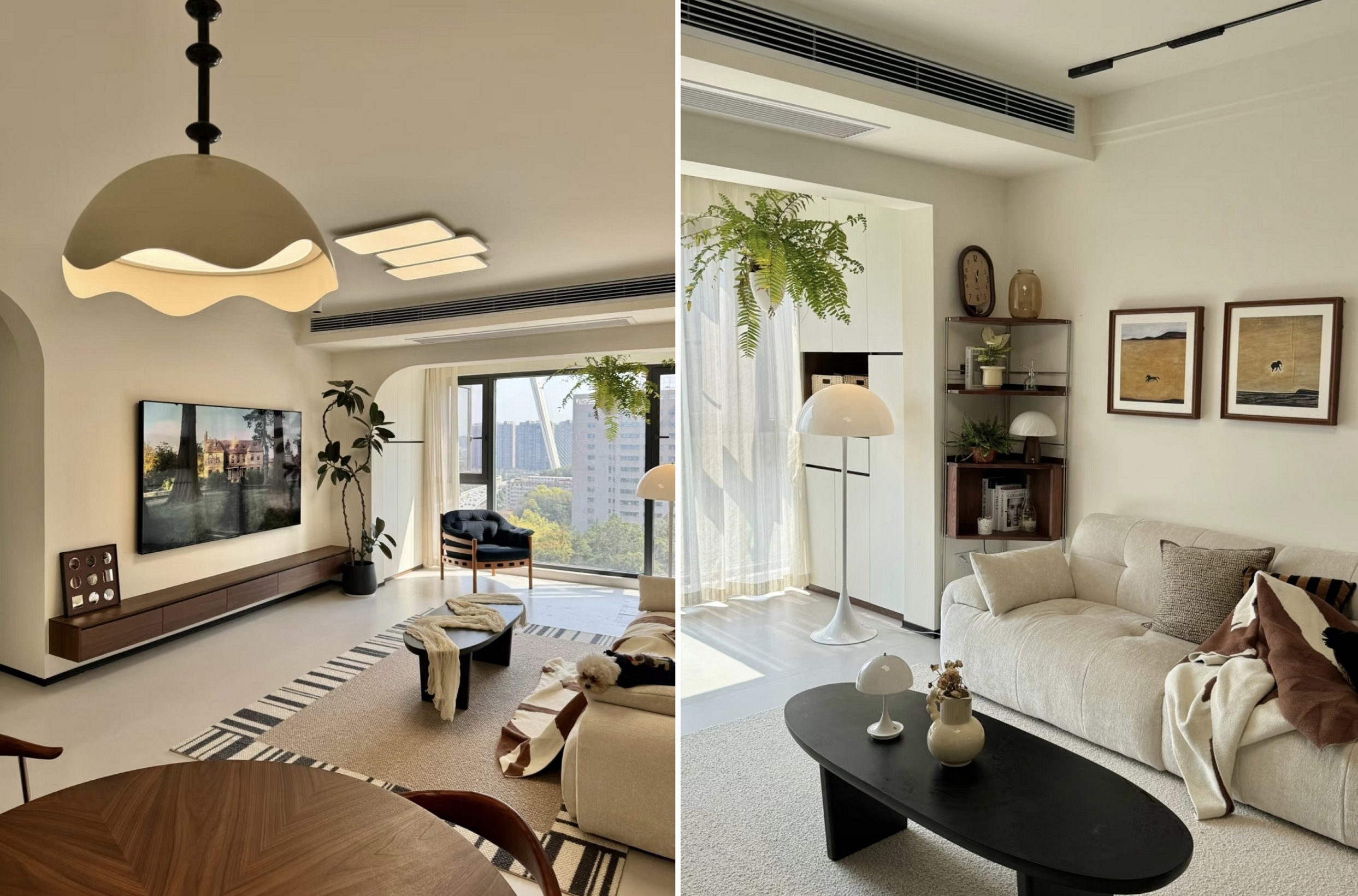 একটি চিত্তাকর্ষক কালো, সাদা এবং কফি রঙের স্কিম